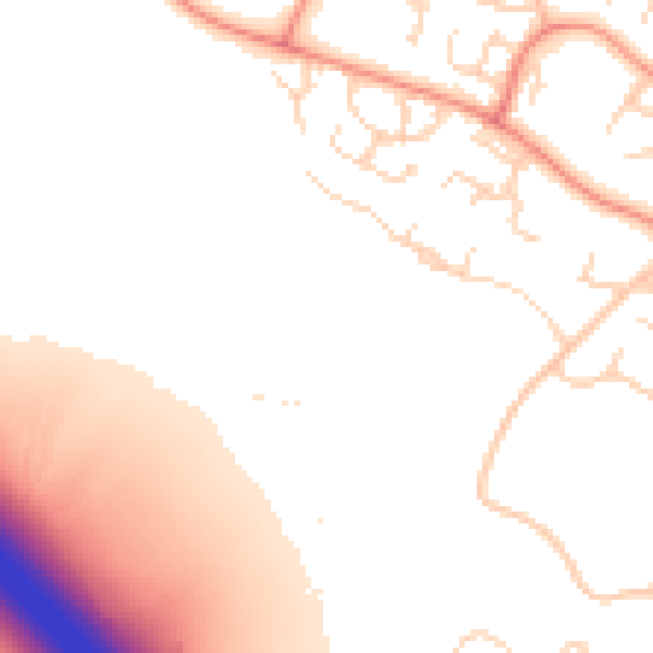 Daytime road noise heatmap for NN4 0PB
