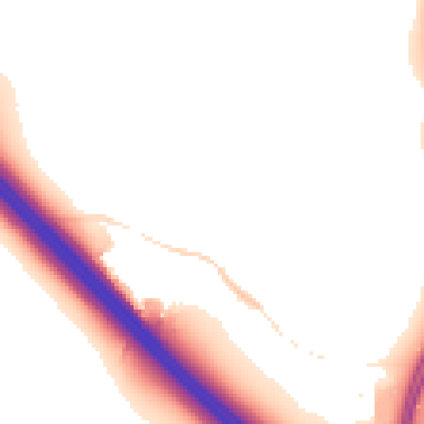 Night-time road noise heatmap for NN4 0PF
