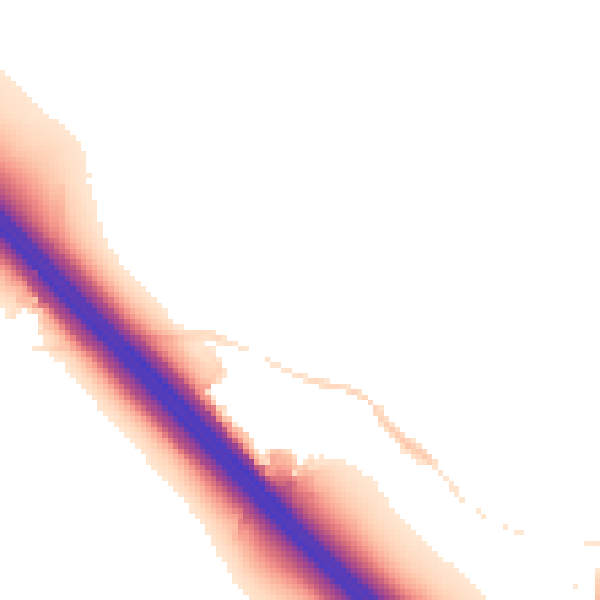 Night-time road noise heatmap for NN4 0PR
