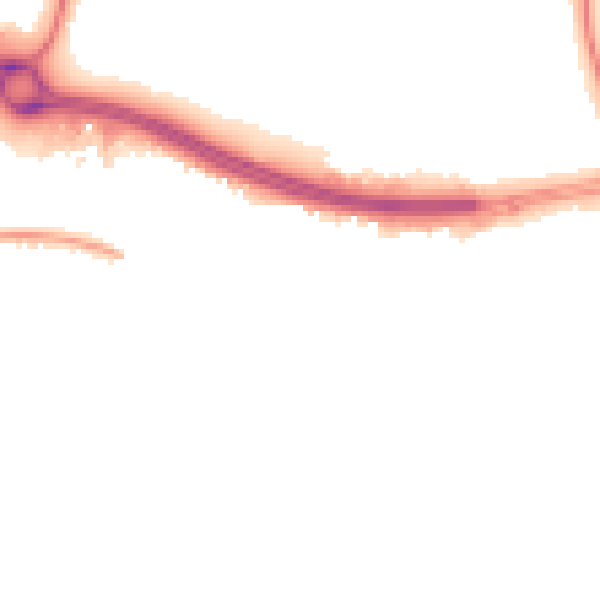Night-time road noise heatmap for NN4 0QD