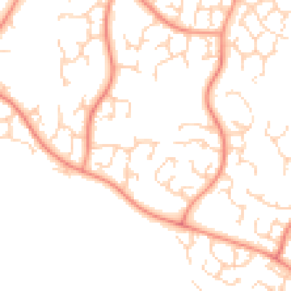 Daytime road noise heatmap for NN4 0RR