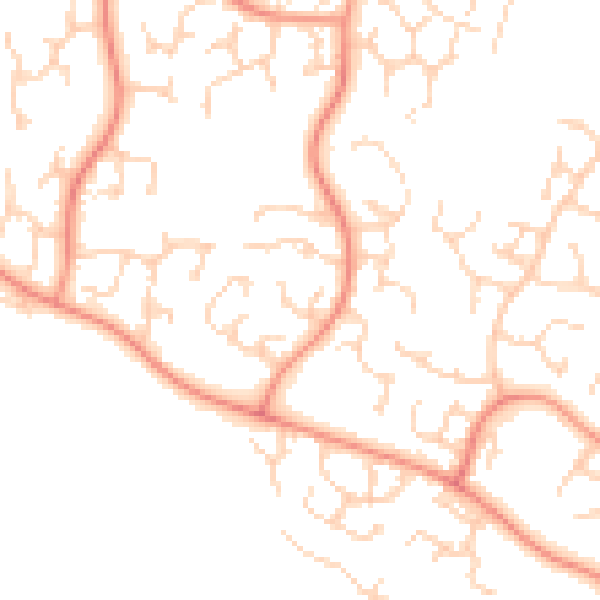 Daytime road noise heatmap for NN4 0RS