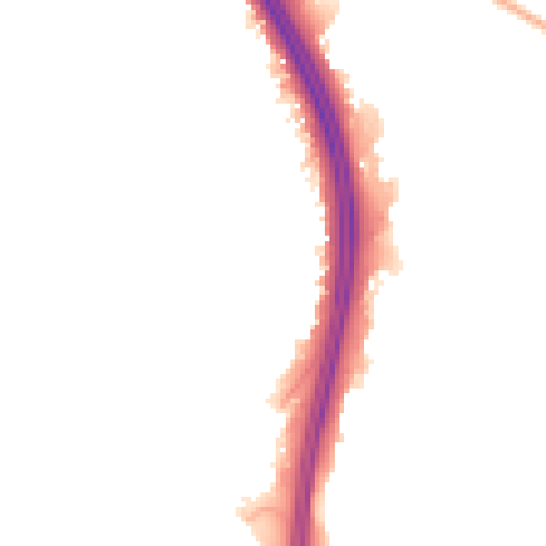 Night-time road noise heatmap for NN4 0SS