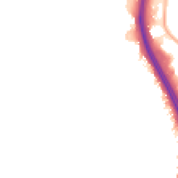 Night-time road noise heatmap for NN4 0WA