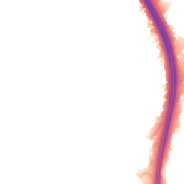 Night-time road noise heatmap for NN4 0WP