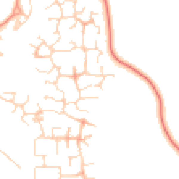 Daytime road noise heatmap for NN4 5BD