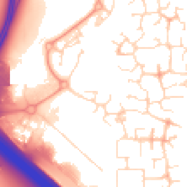 Daytime road noise heatmap for NN4 5BL
