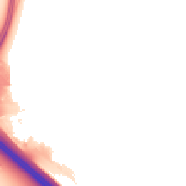 Night-time road noise heatmap for NN4 5BL