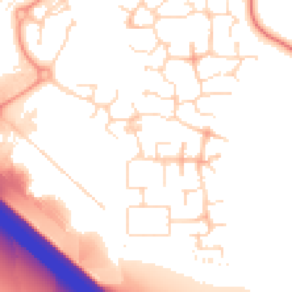 Daytime road noise heatmap for NN4 5BN
