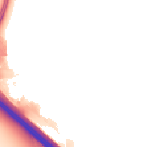 Night-time road noise heatmap for NN4 5BQ