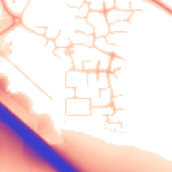 Daytime road noise heatmap for NN4 5BS