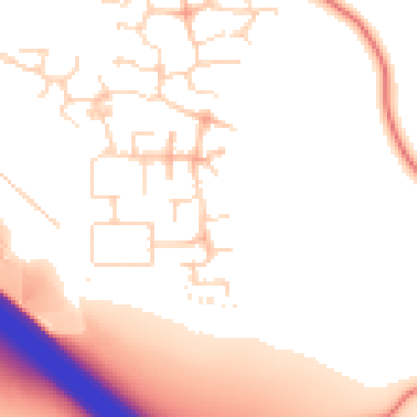 Daytime road noise heatmap for NN4 5BU