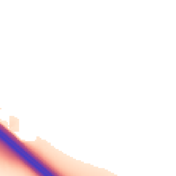 Night-time road noise heatmap for NN4 5BU