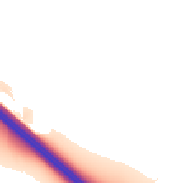 Night-time road noise heatmap for NN4 5BY