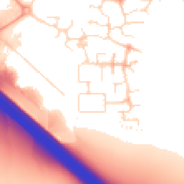 Daytime road noise heatmap for NN4 5BZ