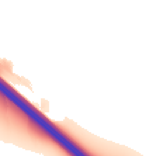 Night-time road noise heatmap for NN4 5BZ