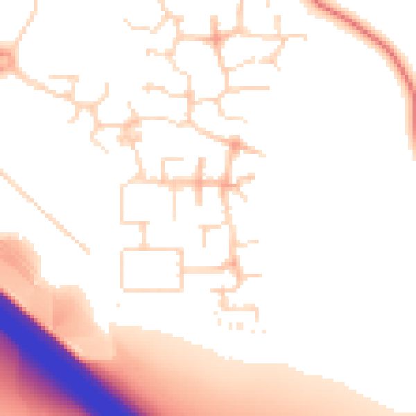 Daytime road noise heatmap for NN4 5DB