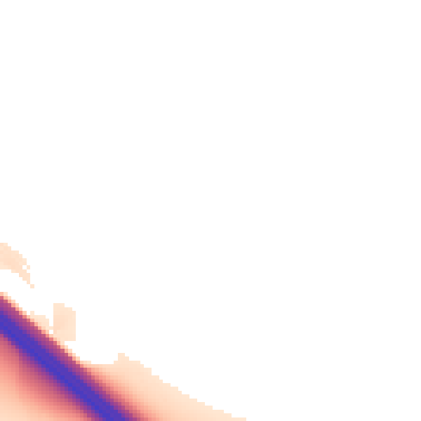 Night-time road noise heatmap for NN4 5DB