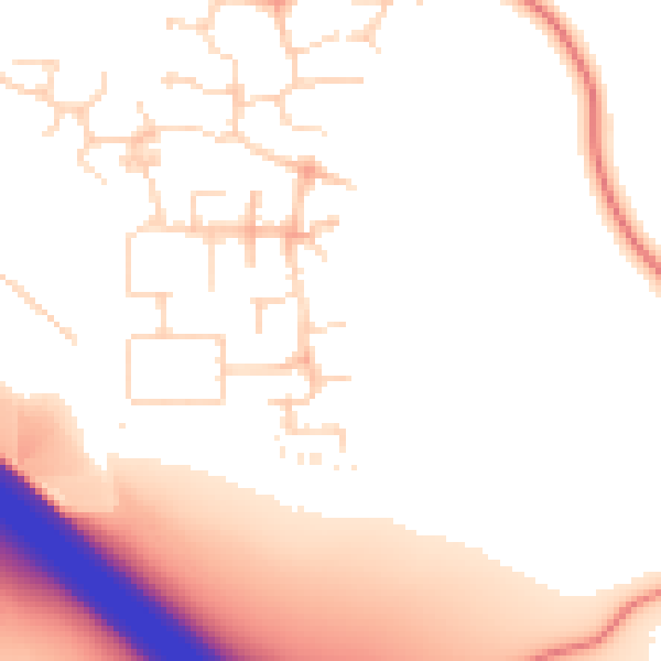 Daytime road noise heatmap for NN4 5DD