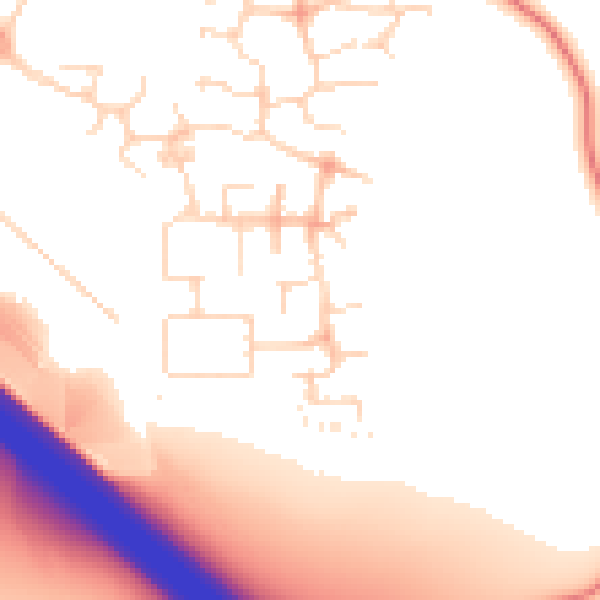 Daytime road noise heatmap for NN4 5DE