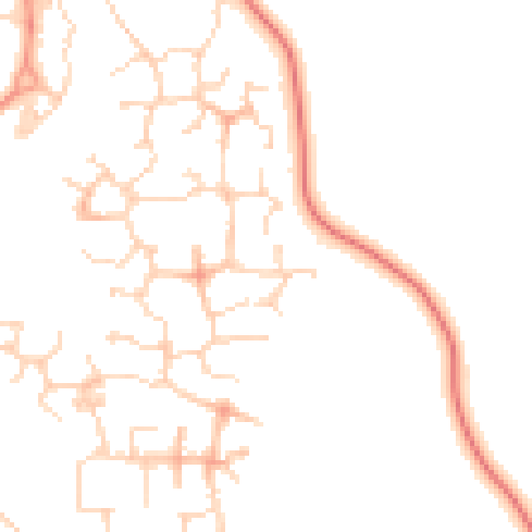 Daytime road noise heatmap for NN4 5DH