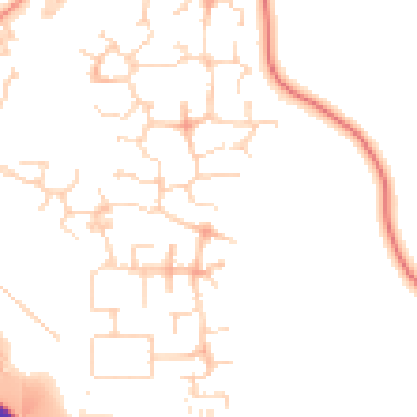 Daytime road noise heatmap for NN4 5DN