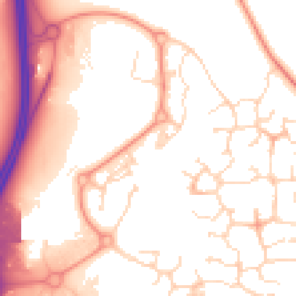 Daytime road noise heatmap for NN4 5DP