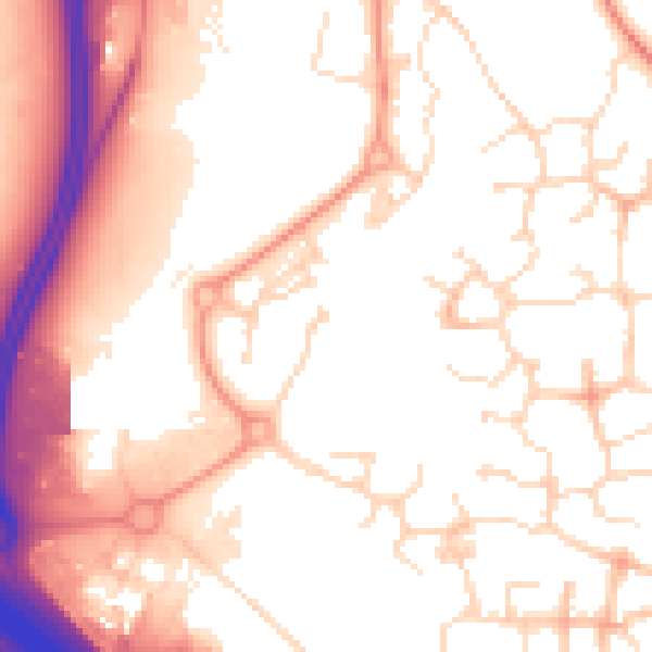 Daytime road noise heatmap for NN4 5DS