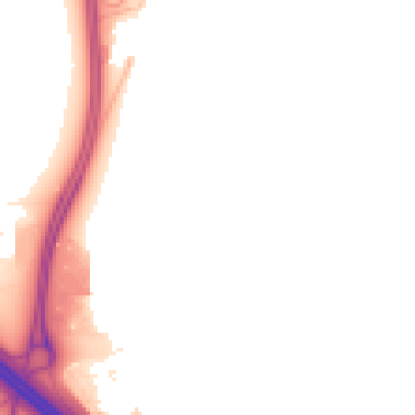 Night-time road noise heatmap for NN4 5DT