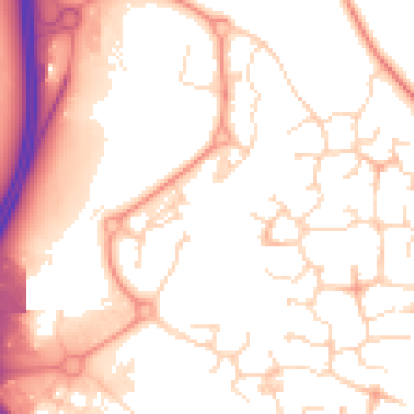 Daytime road noise heatmap for NN4 5DU