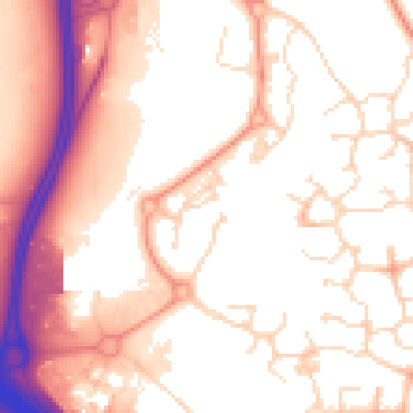 Daytime road noise heatmap for NN4 5DX
