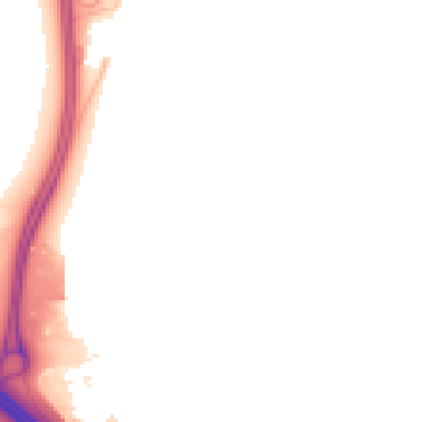 Night-time road noise heatmap for NN4 5DX
