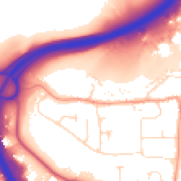 Daytime road noise heatmap for NN4 6DB
