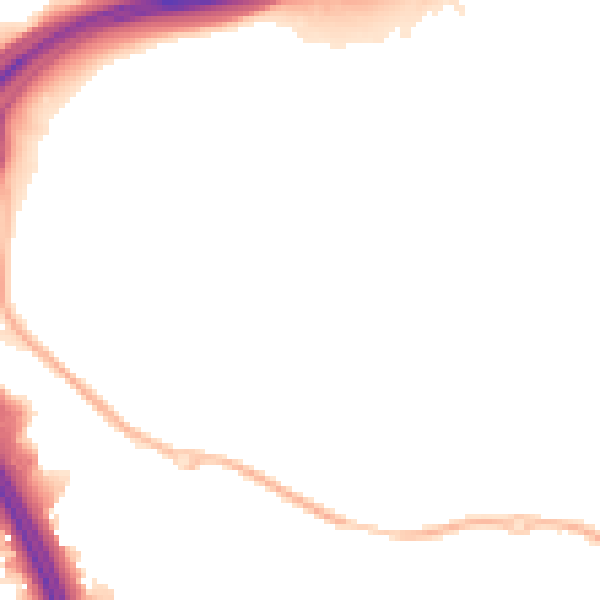 Night-time road noise heatmap for NN4 6DH