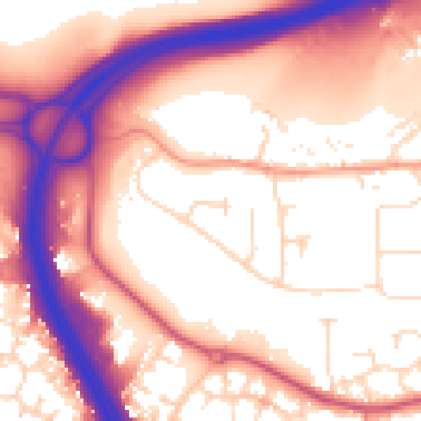 Daytime road noise heatmap for NN4 6DP