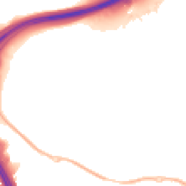 Night-time road noise heatmap for NN4 6DQ