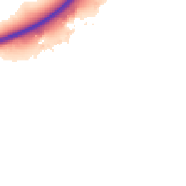 Night-time road noise heatmap for NN4 6DR