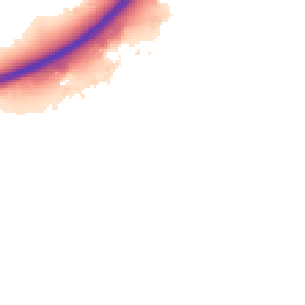 Night-time road noise heatmap for NN4 6EB