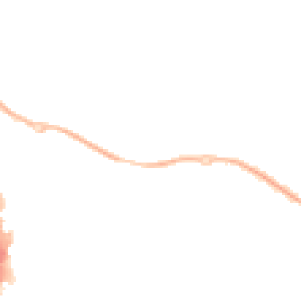 Night-time road noise heatmap for NN4 6FE