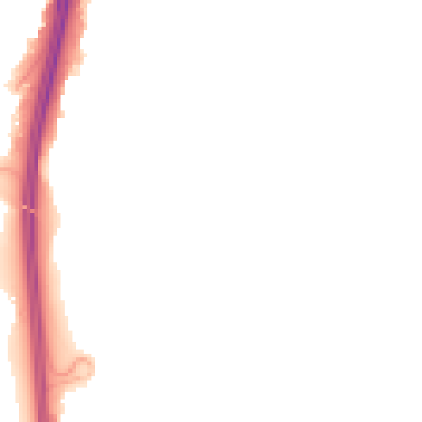 Night-time road noise heatmap for NN4 6JD