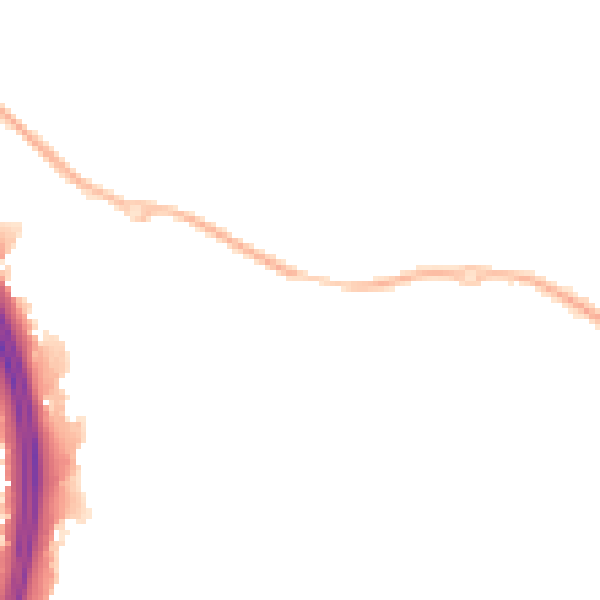 Night-time road noise heatmap for NN4 6LX