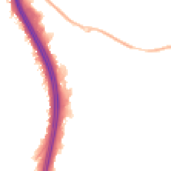 Night-time road noise heatmap for NN4 6RL
