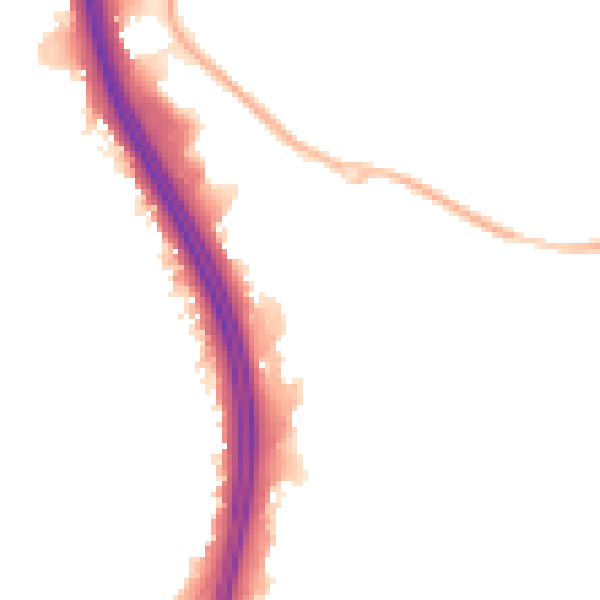 Night-time road noise heatmap for NN4 6RP