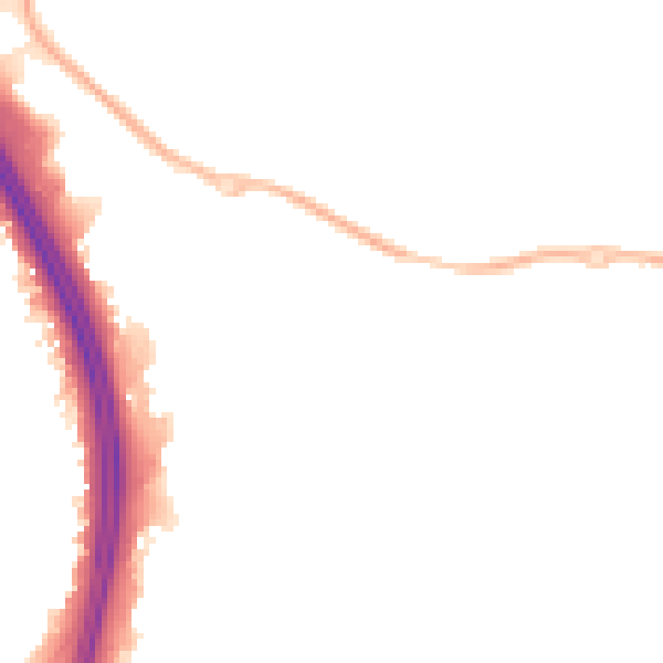 Night-time road noise heatmap for NN4 6RU
