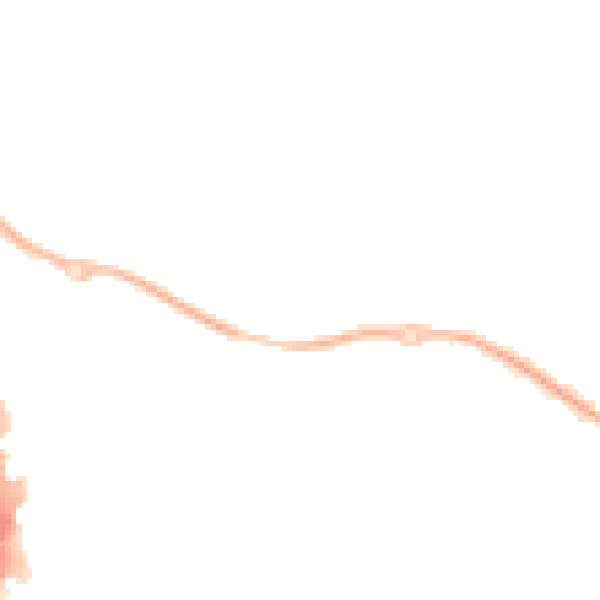 Night-time road noise heatmap for NN4 6UY