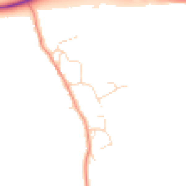 Daytime road noise heatmap for NN4 7AP