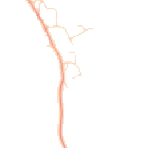 Daytime road noise heatmap for NN4 7AQ