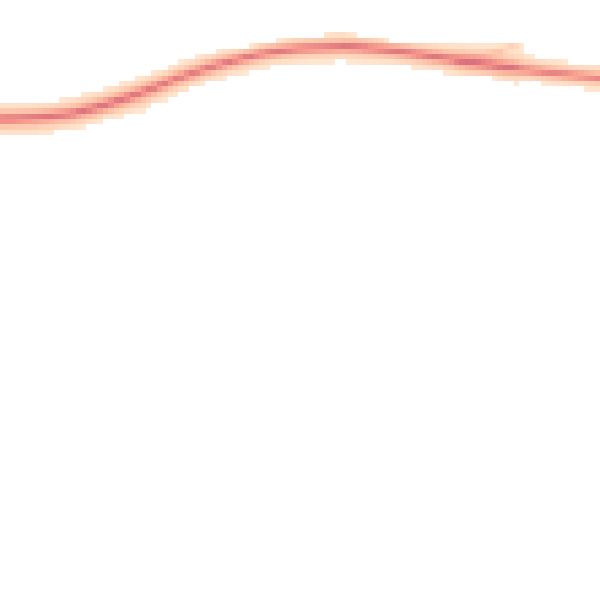 Night-time road noise heatmap for NN4 7AW