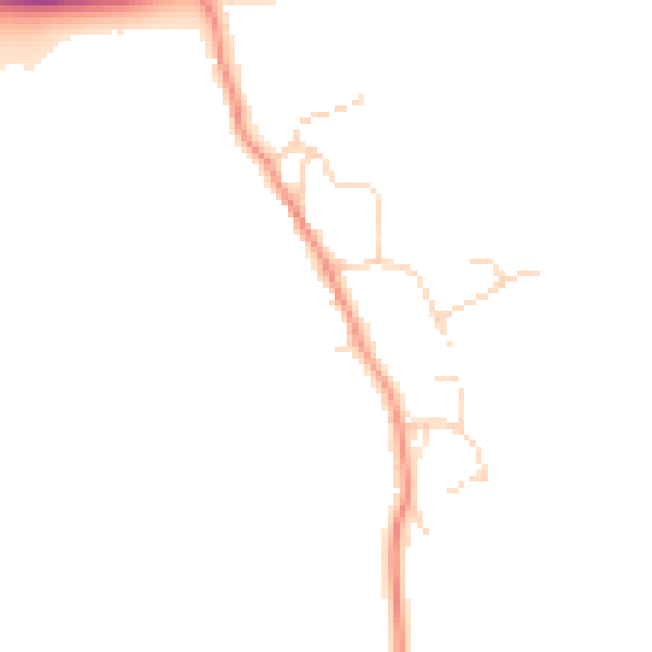 Daytime road noise heatmap for NN4 7EF