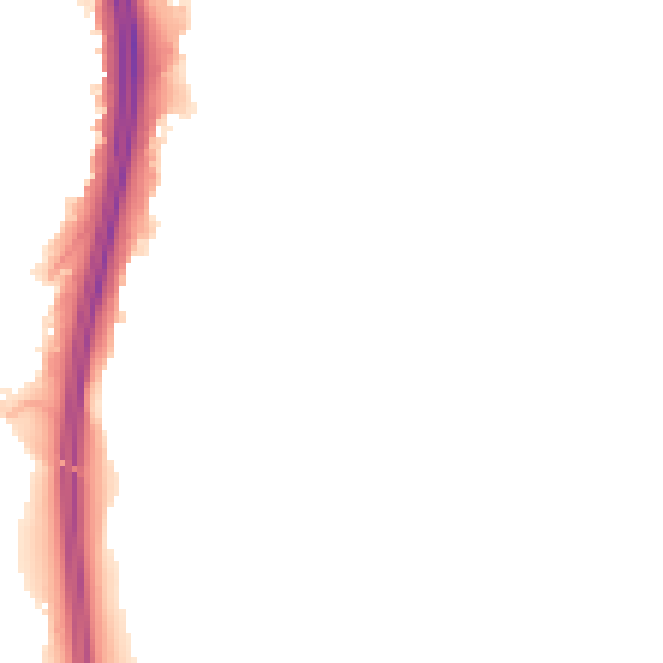 Night-time road noise heatmap for NN4 7LJ